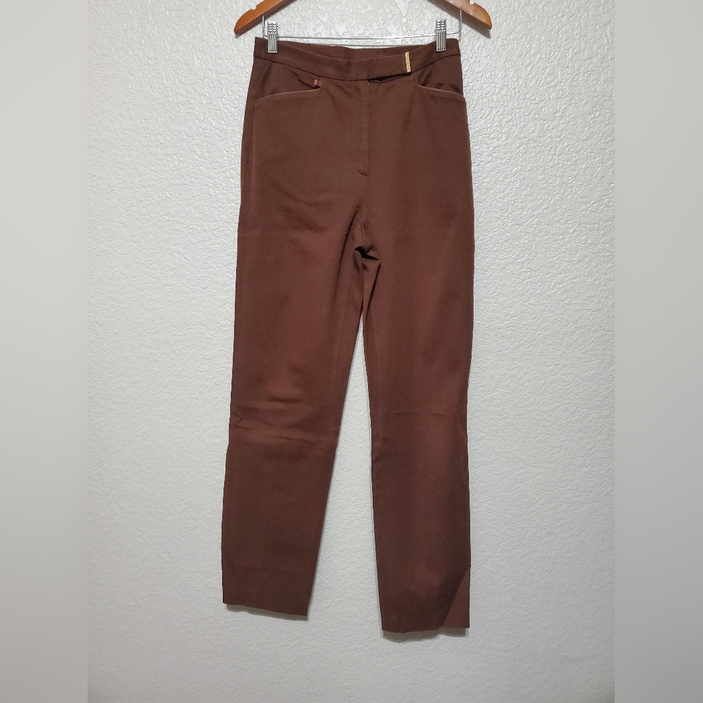 Lauren Ralph Lauren Brown Pleated Dress Pants Slacks Women's Size 6